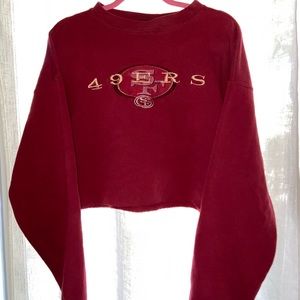 SF 49ers vintage cropped crew neck